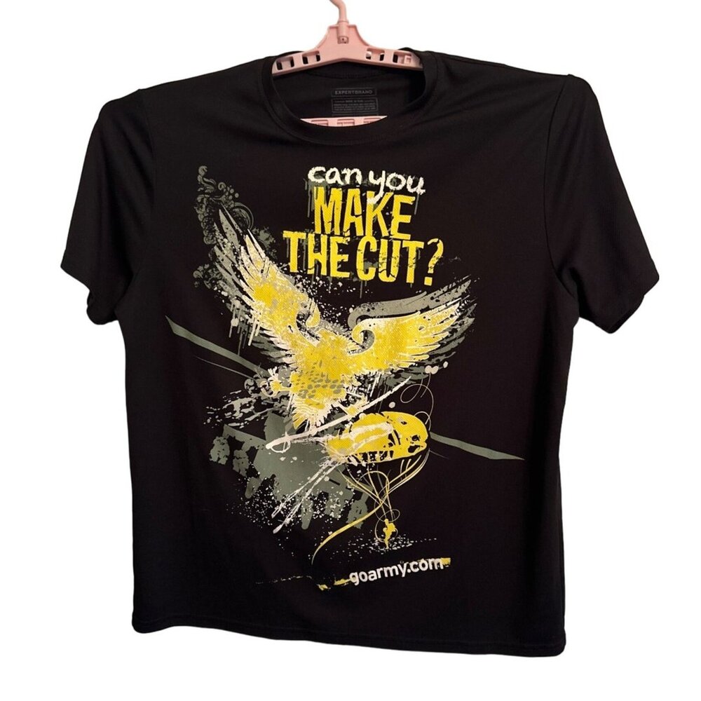 Go Army Can You Make The Cut? U.S. Army goarmy.com T-Shirt XL Black Made In USA